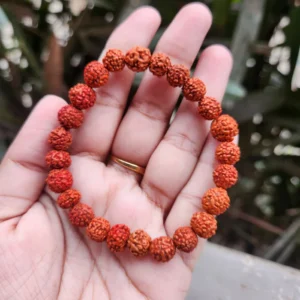 5 Mukhi Rudraksha Bracelet – Natural, Energized & Ideal for Stress Relief & Success