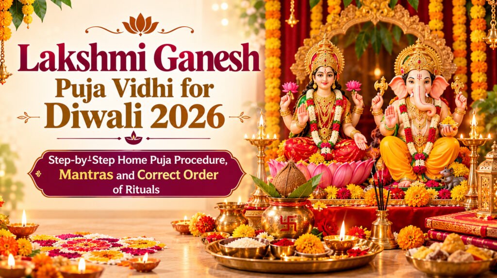 Lakshmi Ganesh Puja Vidhi for Diwali 2026: Step-by-Step Home Puja Procedure, Mantras and Correct Order of Rituals