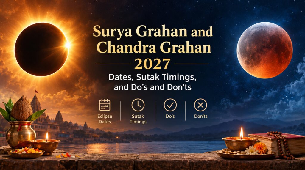 Surya Grahan and Chandra Grahan 2027: Dates, Sutak Timings, and Do's and Don'ts